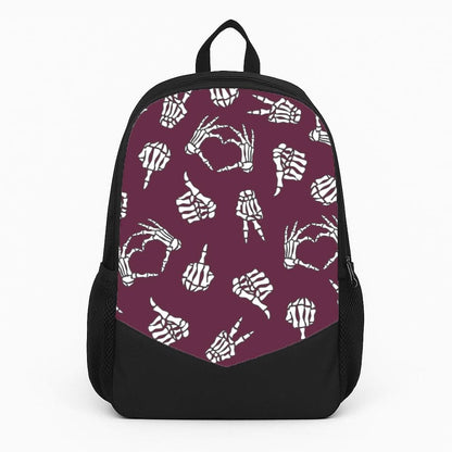 Skeleton Hands Pattern Backpack