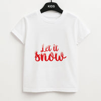 Let It Snow Snowflakes Kids T-Shirt
