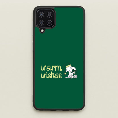 Cartoon Beagle Warm Wishes Galaxy A12 Case
