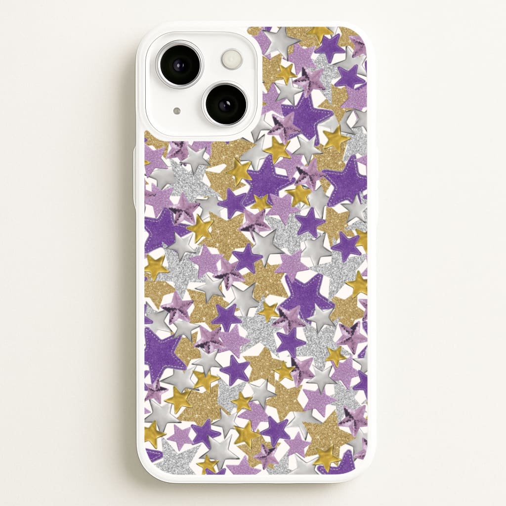 Mauve Stars Collage  iPhone 13 Case