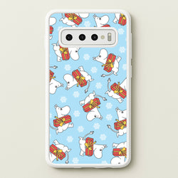 Present And Snowflakes Moom Pattern Galaxy S10 Case
