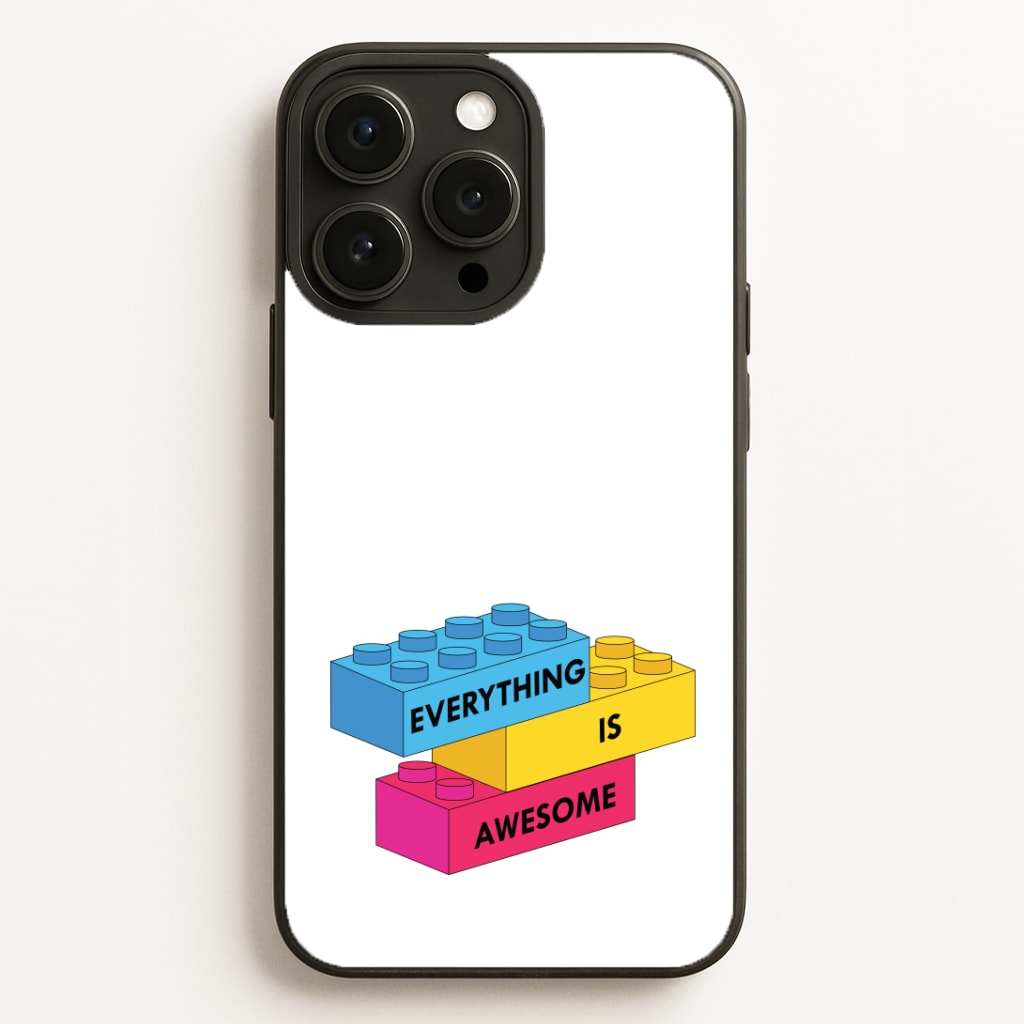 Everything Is Awesome Bricks Phone Case