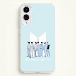 K-Pop Band Tour Pastel Blue Galaxy S25 Edge Case