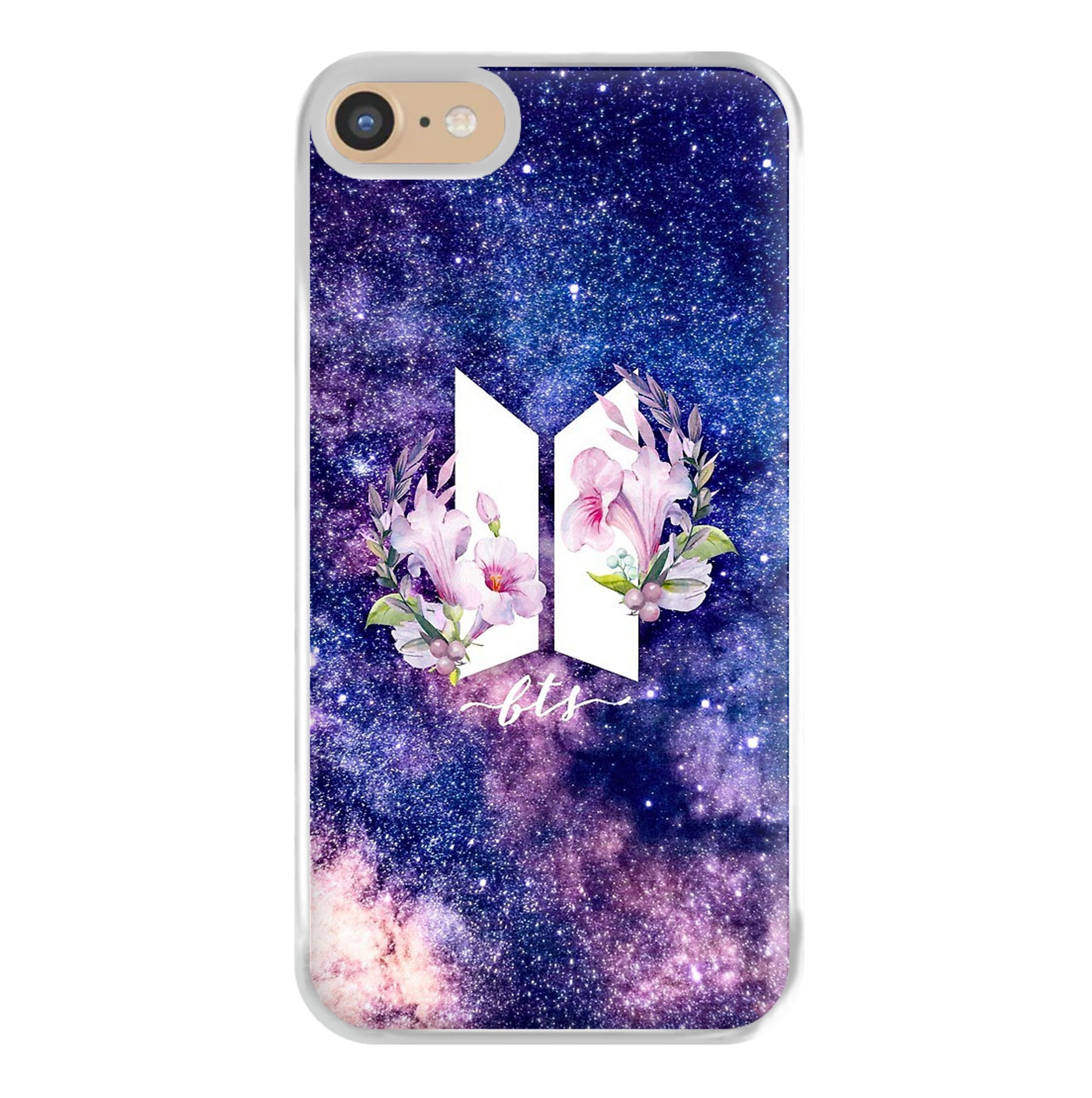 Galaxy Floral K-Pop Band Logo Phone Case