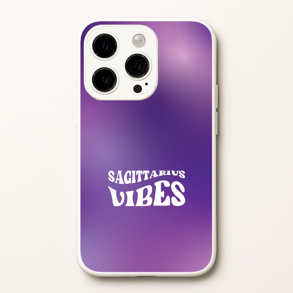 Sagittarius Vibes Gradient Zodiac iPhone 15 Pro Max Case