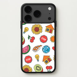 Harry Stickers Pattern iPhone 17 Pro Max Case