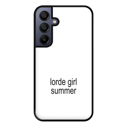 Lorde Girl Summer Galaxy A15 Case