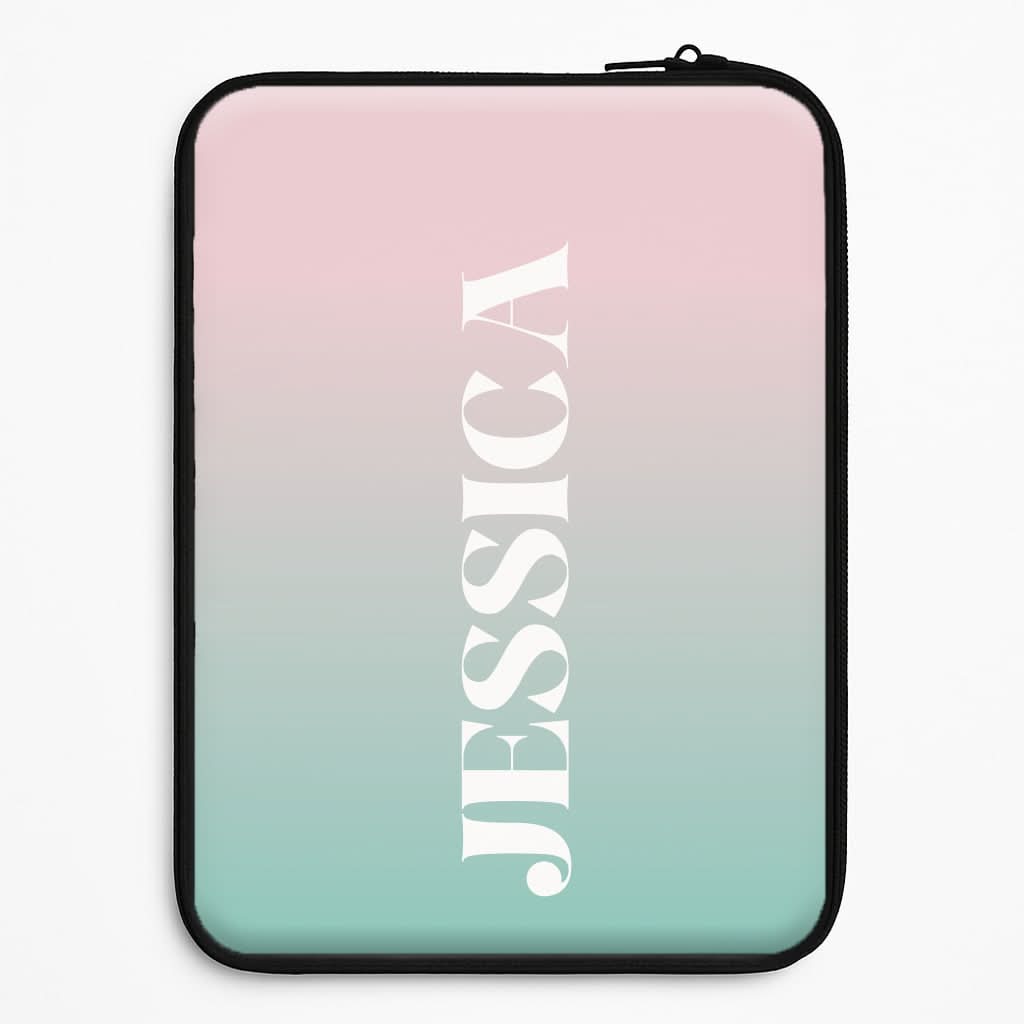 Gradient Personalised Name Universal Laptop Sleeve