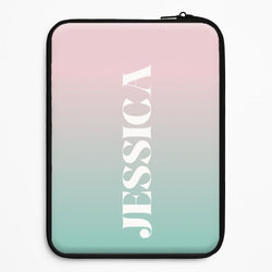 Gradient Personalised Name Universal Laptop Sleeve