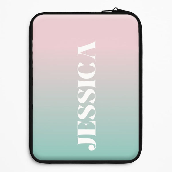 Gradient Personalised Name Universal Laptop Sleeve