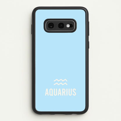 Aquarius Pastel Zodiac Galaxy S10e Case