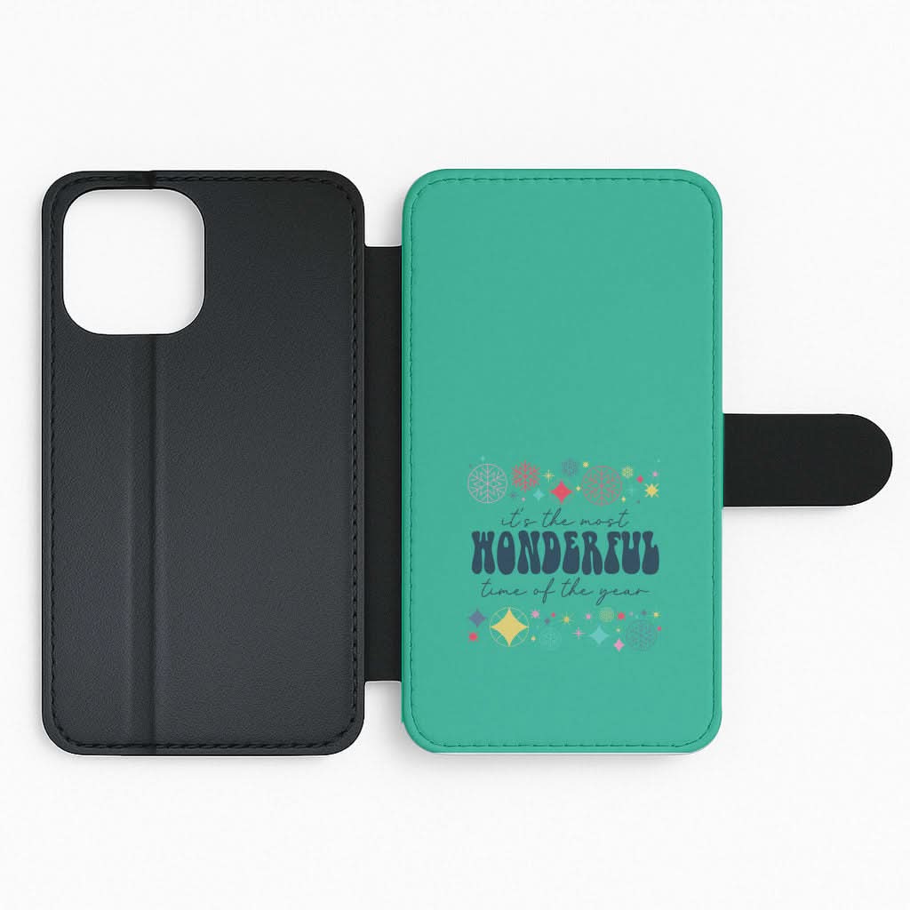 The Most Wonderful Time Of The Year Geometric Flip Phone Case