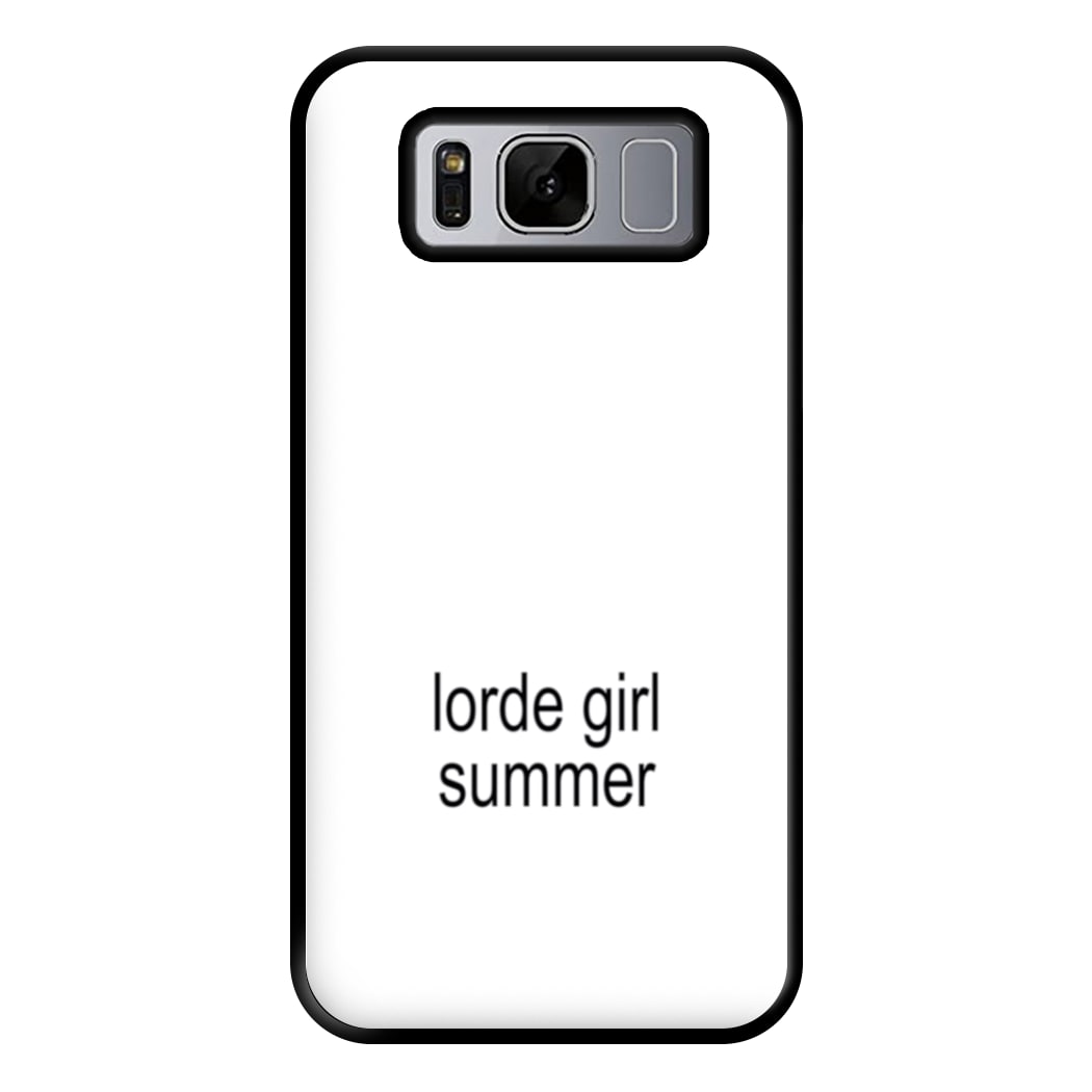 Lorde Girl Summer Galaxy S8 Plus Case