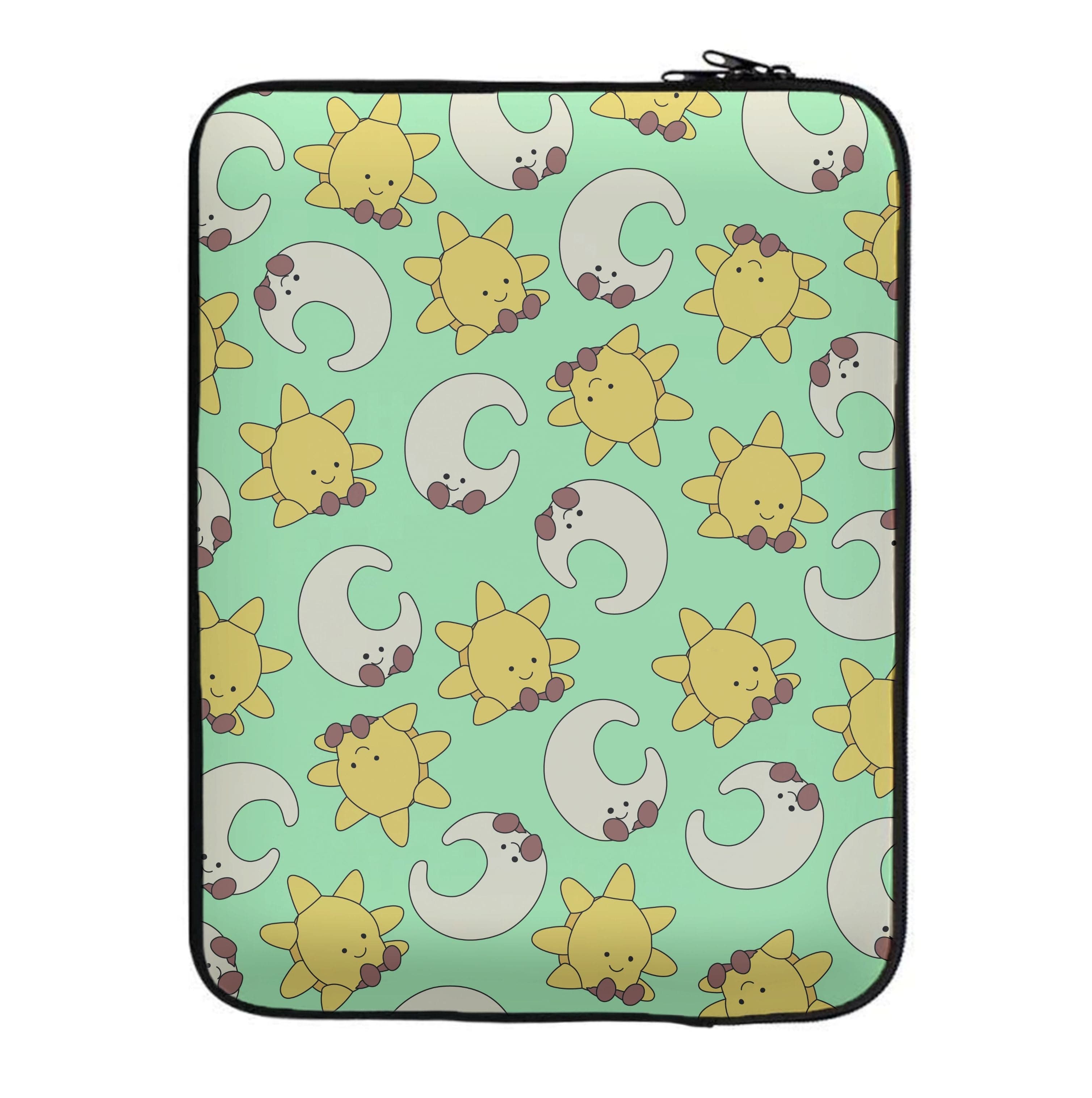 Stars And Moon Pattern - Plushy Laptop Sleeve