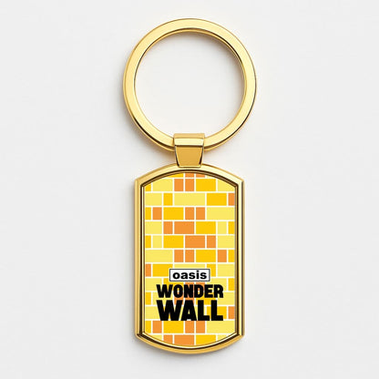 Wonder Wall Pattern Gold Keyring