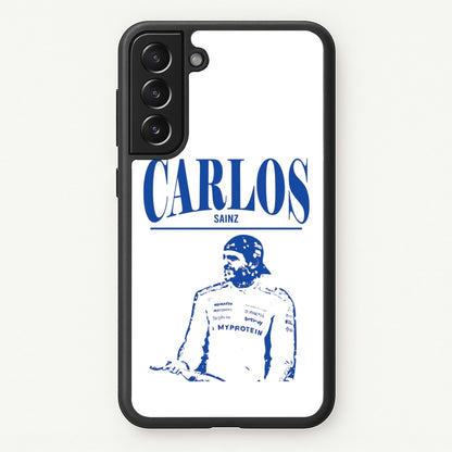 Carlos White And Blue Galaxy S22 Plus Case