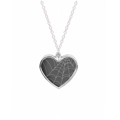 Black Cobwebs Pattern Necklace