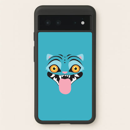 Demon Cat Face Google Pixel 6 Case