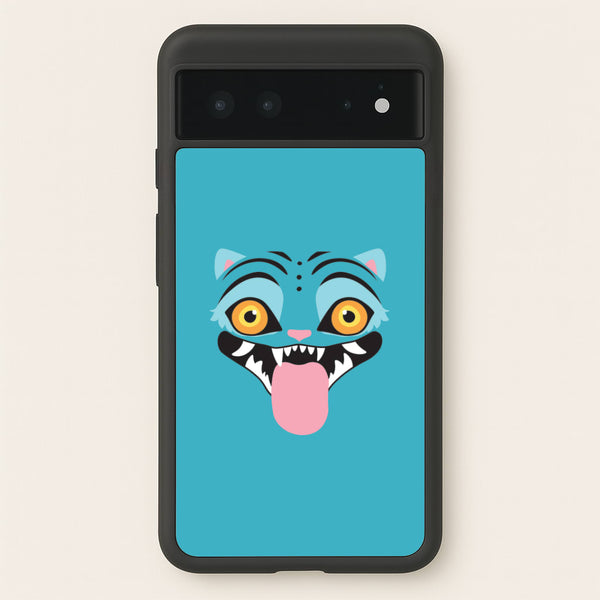 Demon Cat Face Google Pixel 6 Case