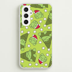 Christmas Frogs And Stars Plush Pattern Galaxy S23FE Case