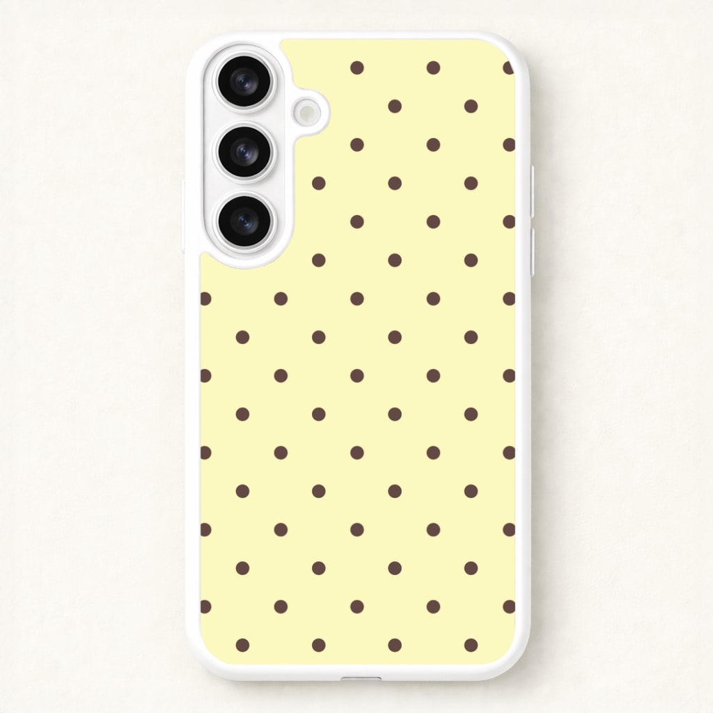 Vanilla & Chocolate Polka Dots Galaxy S26 Plus Case