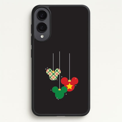 Cartoon Mouse Hanging Baubles Galaxy S25 Edge Case