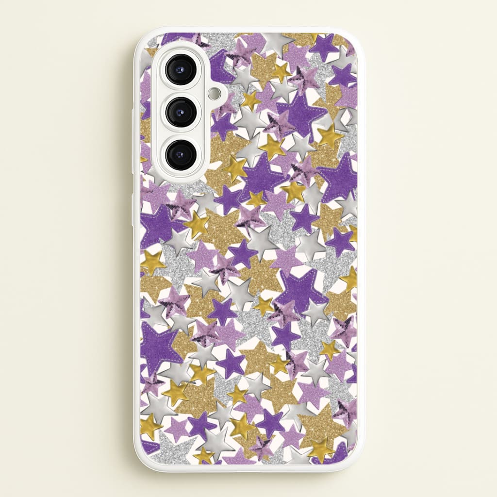 Mauve Stars Collage  Galaxy A16 Case