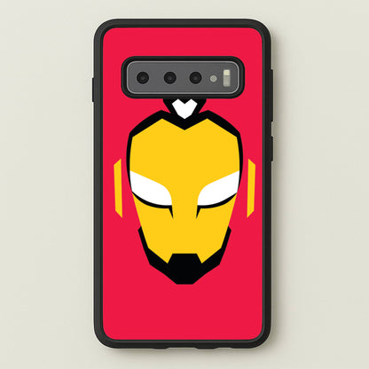 Metal Heart Hero Face Galaxy S10 Plus Case