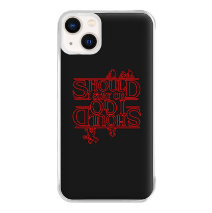 Should I Stay Or Should I Go Upside Down Phone Case