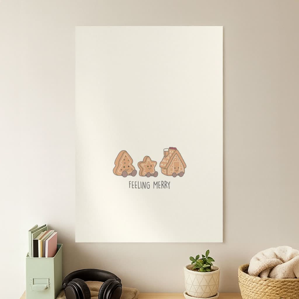 Gingerbread Plushies Quote Poster