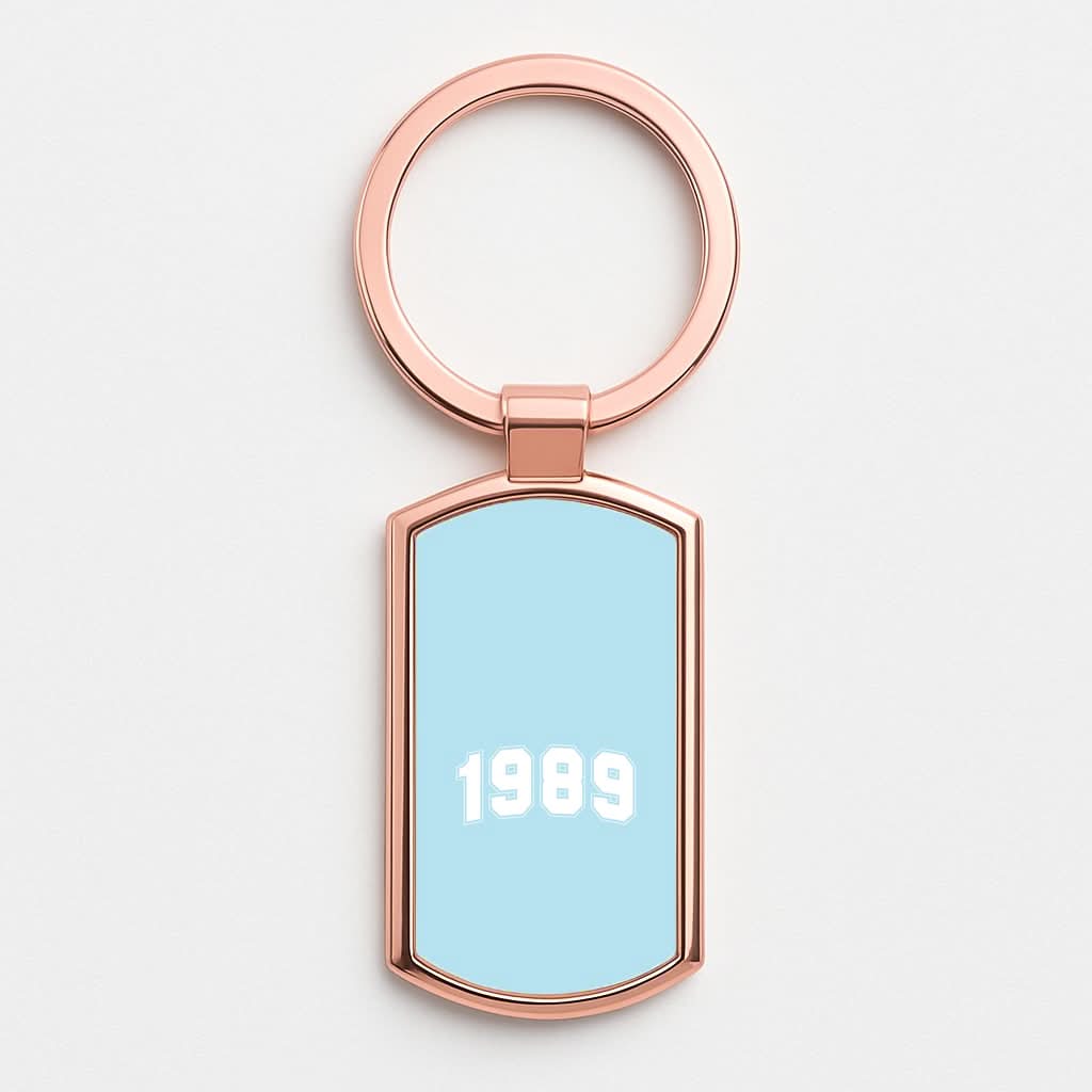 1989 Varsity Rose Gold Keyring