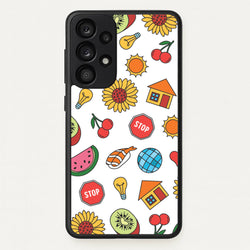 Harry Stickers Pattern Galaxy A53 Case