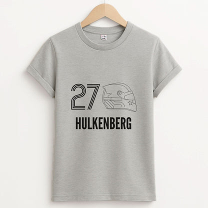 Hulkenberg Helmet 2026 Unisex Grey T-Shirt