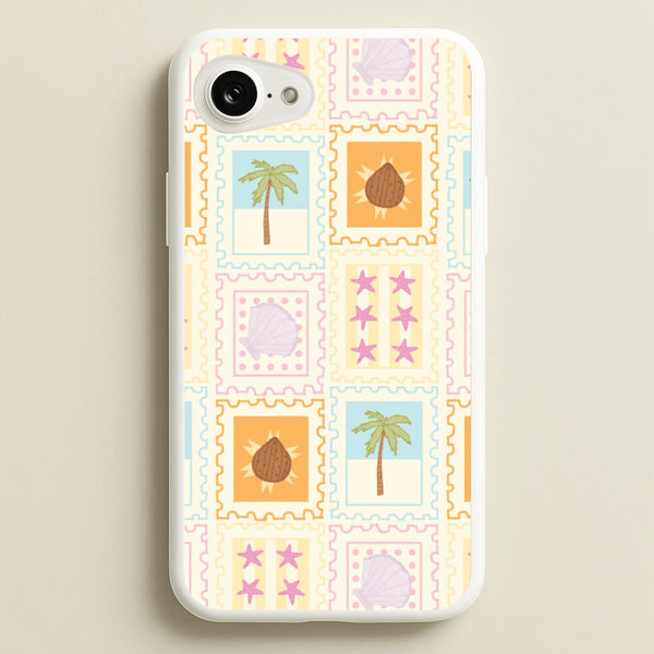 Tropical Stamps iPhone 17e Case