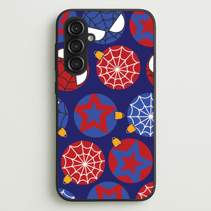 Spider Hero Baubles Pattern Galaxy S23FE Case