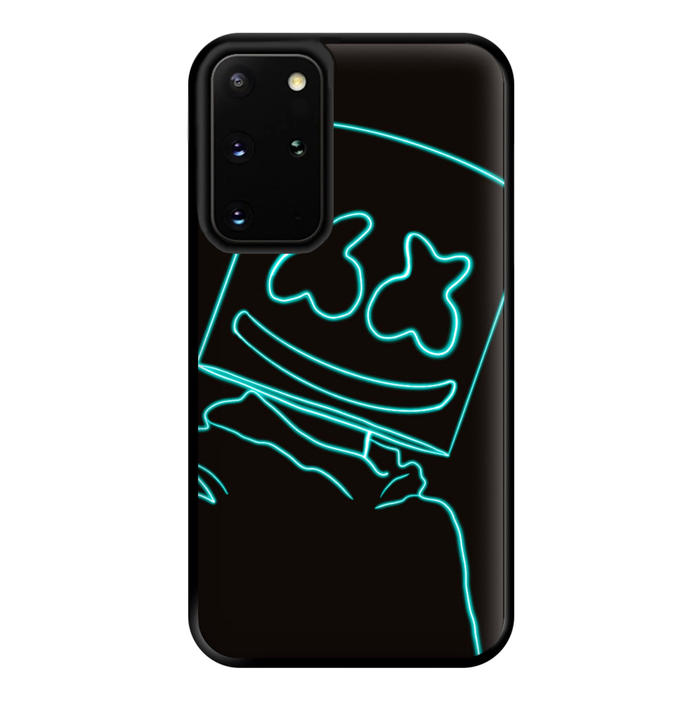 Black Marshmello Neon Phone Case