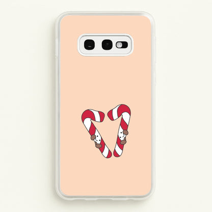 Christmas Candycane Plushies Galaxy S10e Case