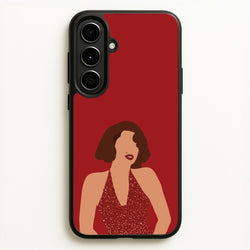 Red Sparkly Dress Galaxy A56 Case