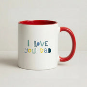 I Love You Dad Scribbles Mug 6