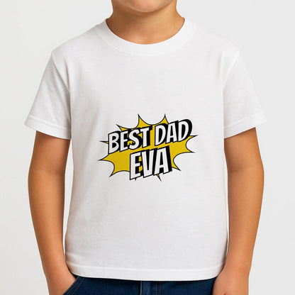 Comic Book Best Dad Eva Boys T-Shirt