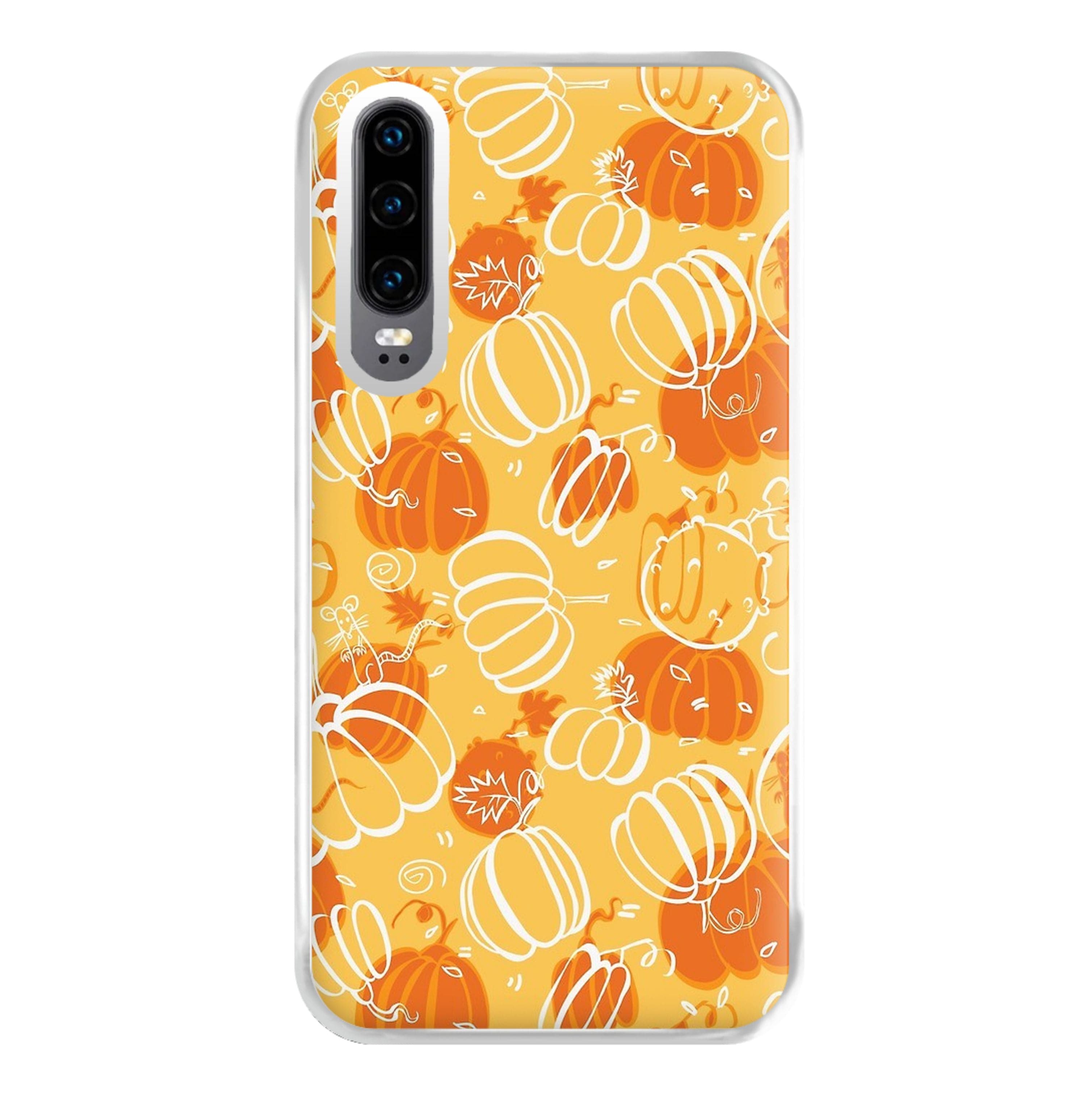 Drawn Pumpkin Pattern Phone Case