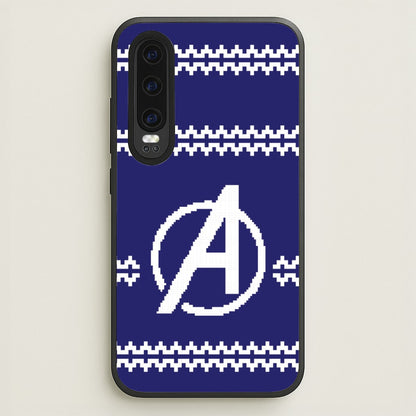 Superhero Team Blue Christmas Jumper  Huawei P30 Case