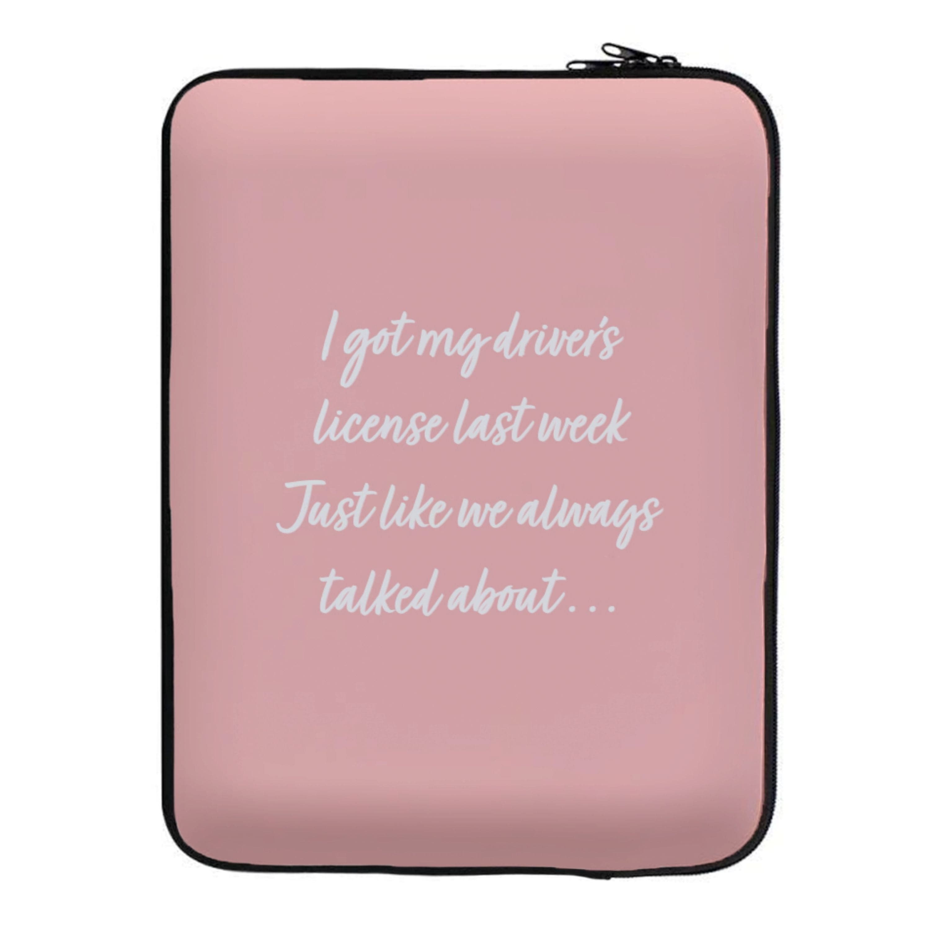 Drivers License Lyrics - Olivia TikTok Laptop Sleeve