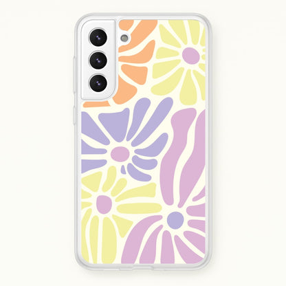 Pastel Abstract Flowers Galaxy S22 Plus Case