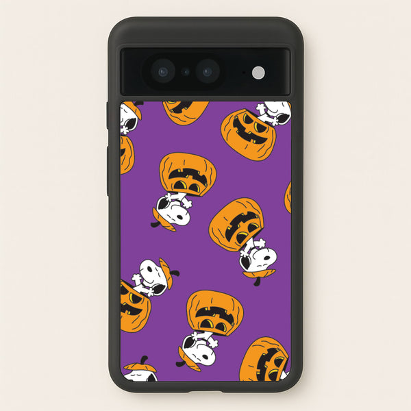 Cartoon Beagle Pumpkin Pattern Google Pixel 8 Case