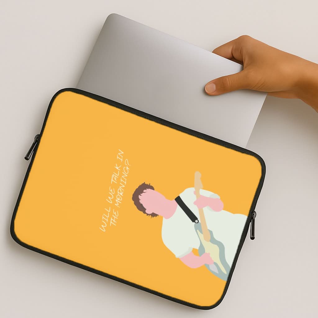 Will We Talk In The Morning Yellow MacBook Cover