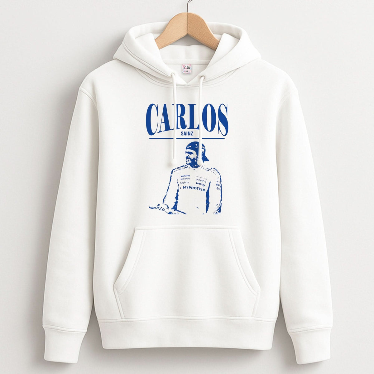Carlos White And Blue Hoodie