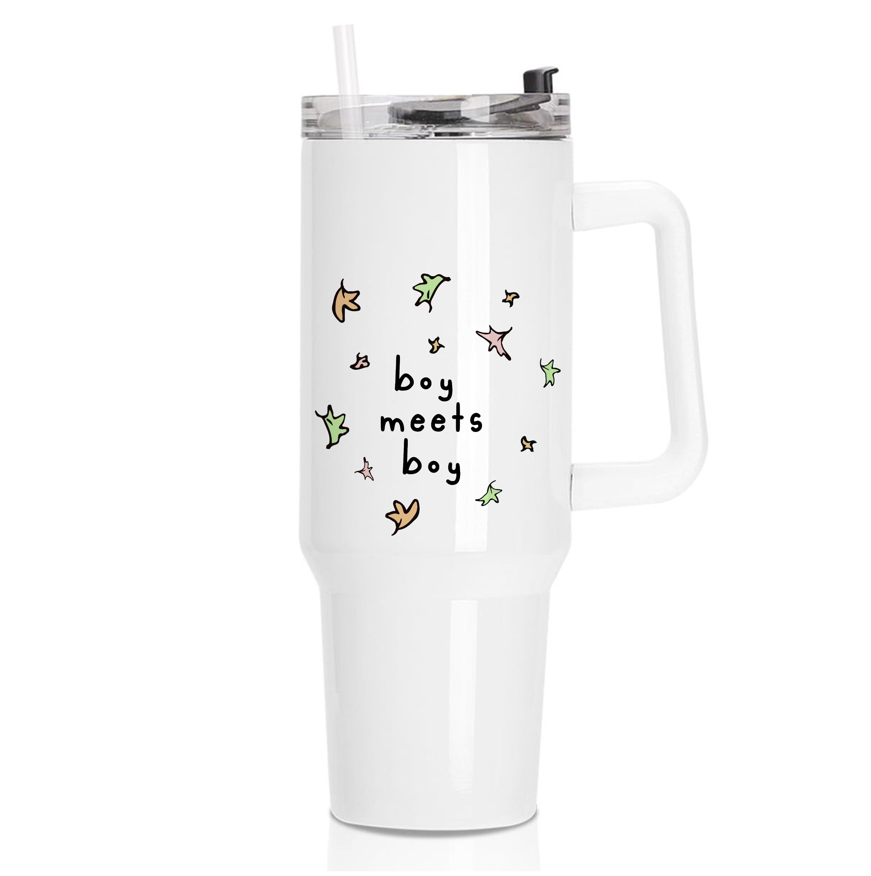 Boy Meets Boy - Heart TV Tumbler