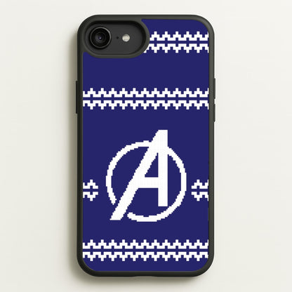 Superhero Team Blue Christmas Jumper  iPhone 6 Plus / 7 Plus / 8 Plus Case