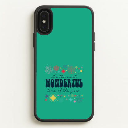 The Most Wonderful Time Of The Year Geometric iPhone XS Max Case